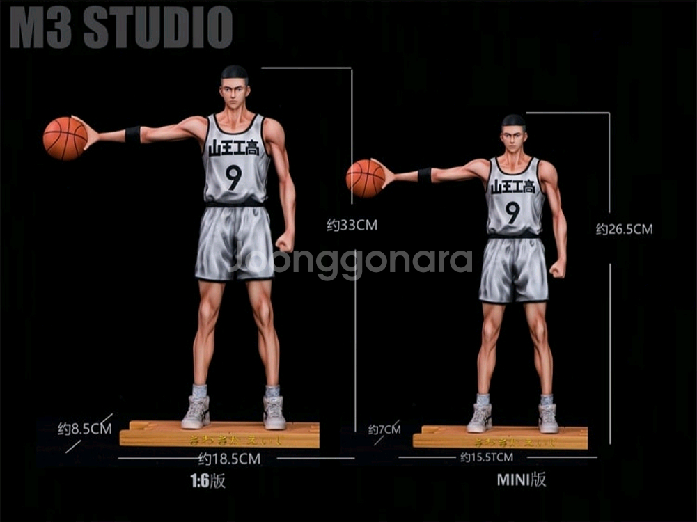 M3 스튜디오 슬램덩크 정우성 레진 피규어--1