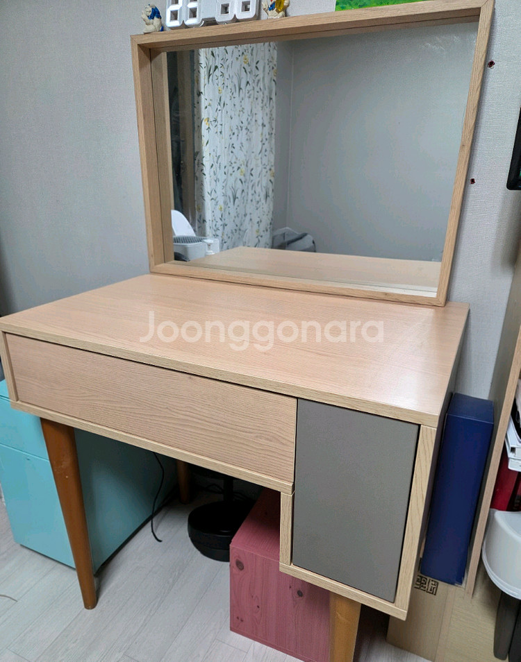 두닷 비에니 원목 화장대 거울 세트(신혼가구)--1