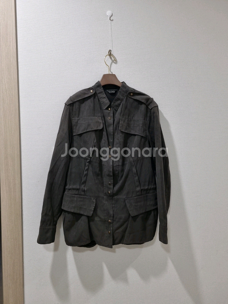 한섬 타임 카키그레이 점퍼--0
