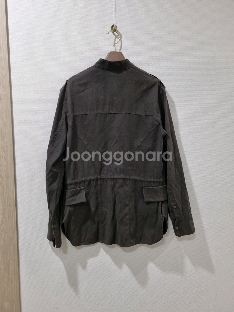 한섬 타임 카키그레이 점퍼--4