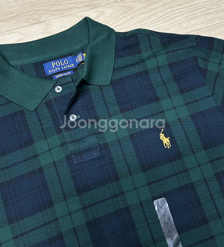 [폴로 랄프로렌] 블랙와치 반팔 카라티셔츠 XL--0