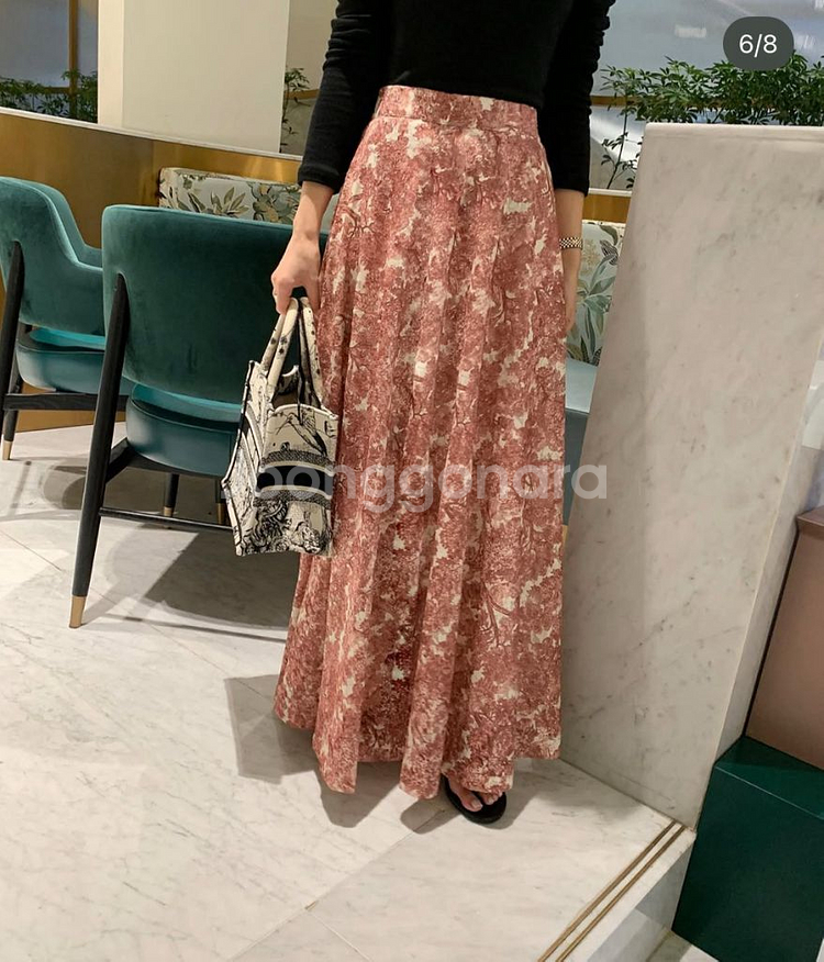 바이씨니 수묵투 수묵화 스커트(키작녀/레드)--0