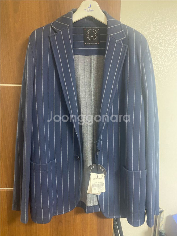 BEANPOLE 네이비 스트라이프 자켓--0