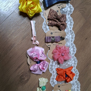 수제 머리핀 10개 모두 새거