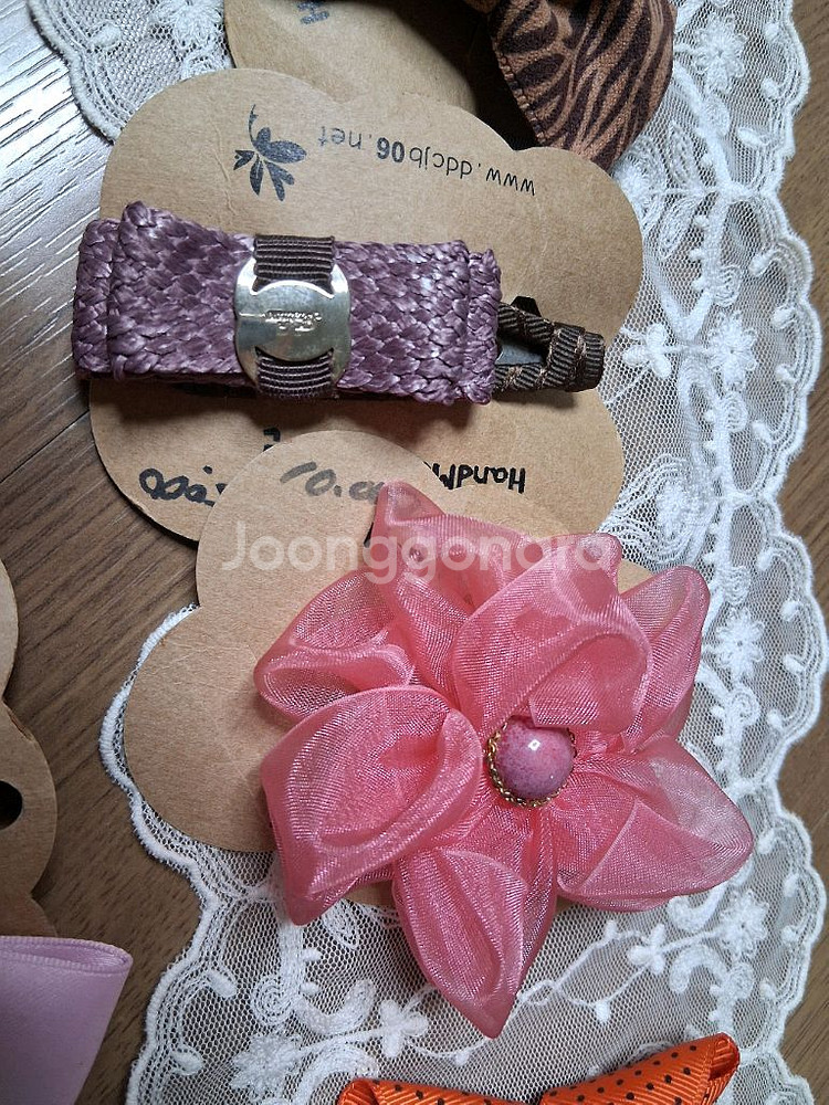 수제 머리핀 10개 모두 새거--4