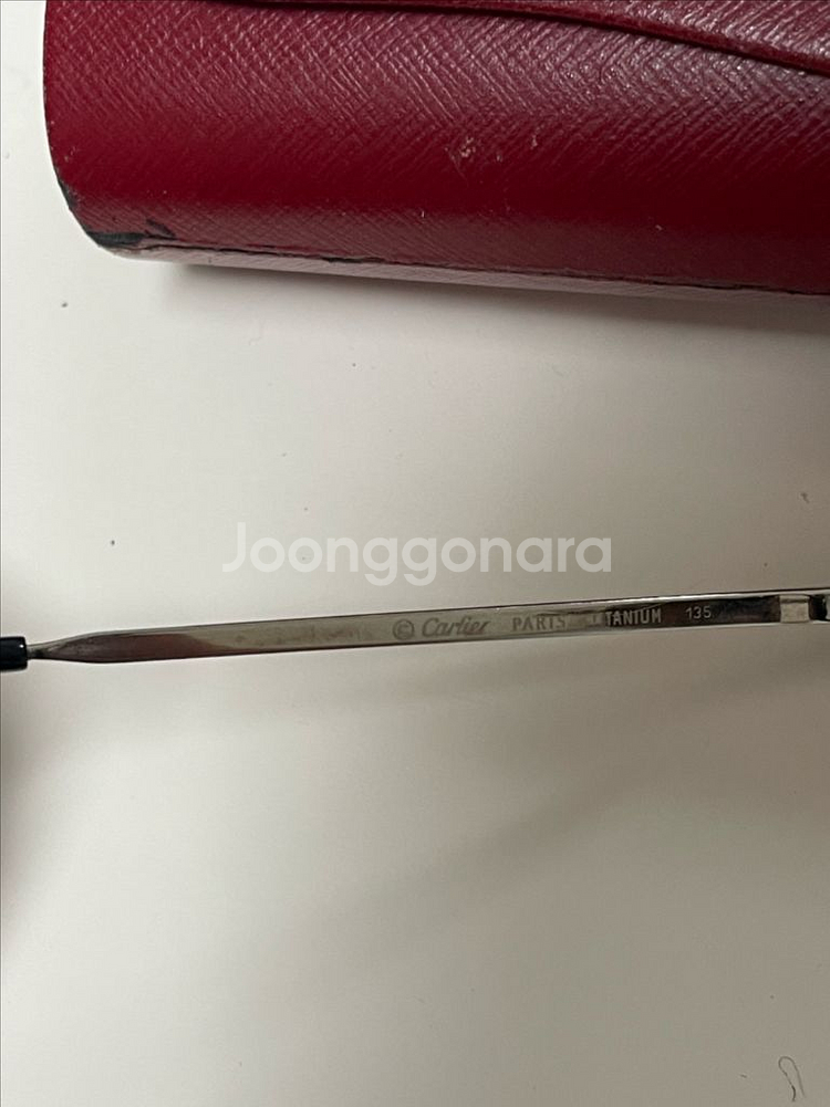 까르띠에 Cartier 무테 안경 긱시크 정품--6
