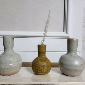 도자기 미니 꽃병 새거~