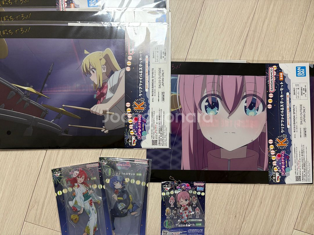 봇치 더 록! 제일복권 아크릴/클리어파일, 롱타올 굿즈--1