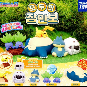 포켓몬스터 가챠 모두의 잠만보 시리즈 풀세트 일괄