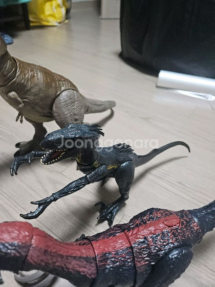 마텔 쥬라기월드 피규어 (테리지노, 인도랩터, 티라노)--3