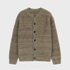 [3] 벨리에 브러쉬드 탐 가디건 스모크베이지