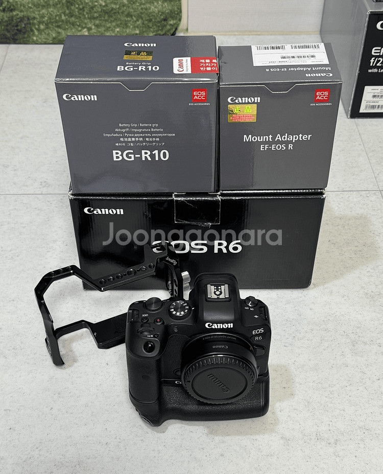 캐논 R6 + R마운트 어댑터 + BG-R10세로그립--0