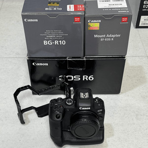 캐논 R6 + R마운트 어댑터 + BG-R10세로그립