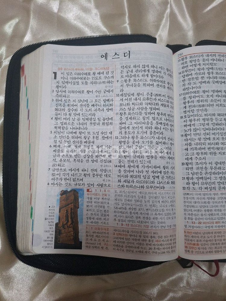 [큰성경]기독지혜사 큰글자 컬러 라이프성경+해설찬송합본--2