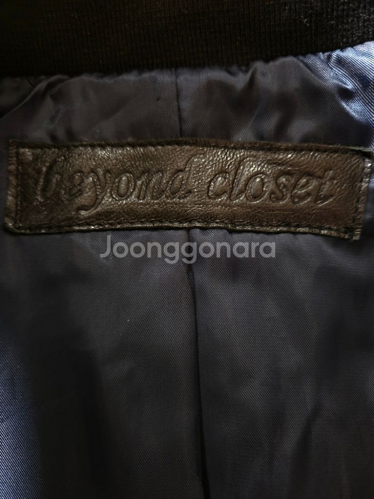 55)beyond closet비욘드클로젯 양가죽점퍼자켓--3