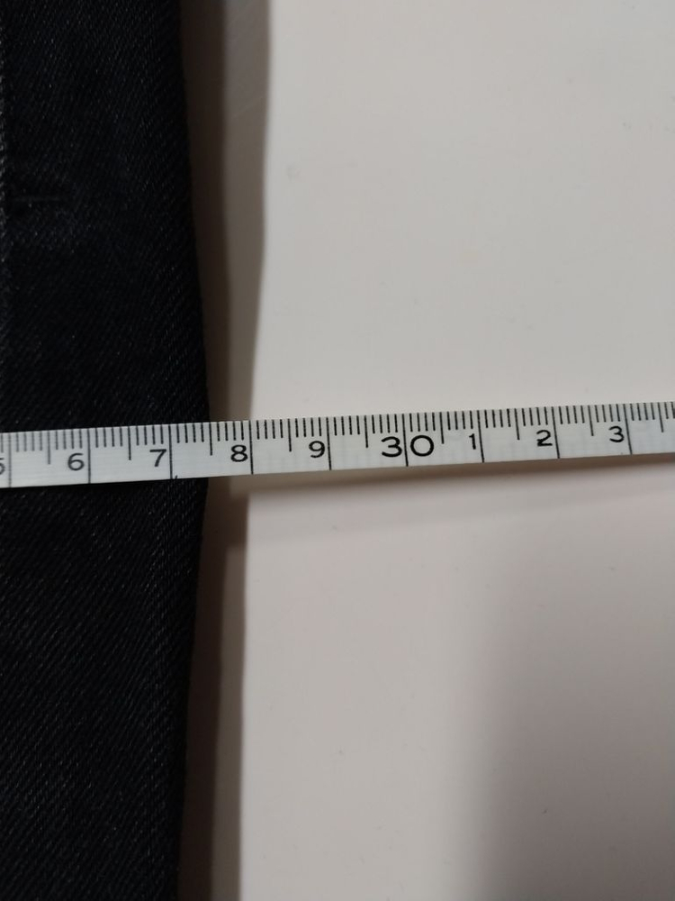 33)플랙진 가죽패치 블랙 BERLIN 스판 일자청바지--7