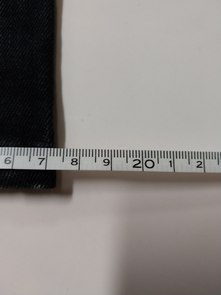 33)플랙진 가죽패치 블랙 BERLIN 스판 일자청바지--8