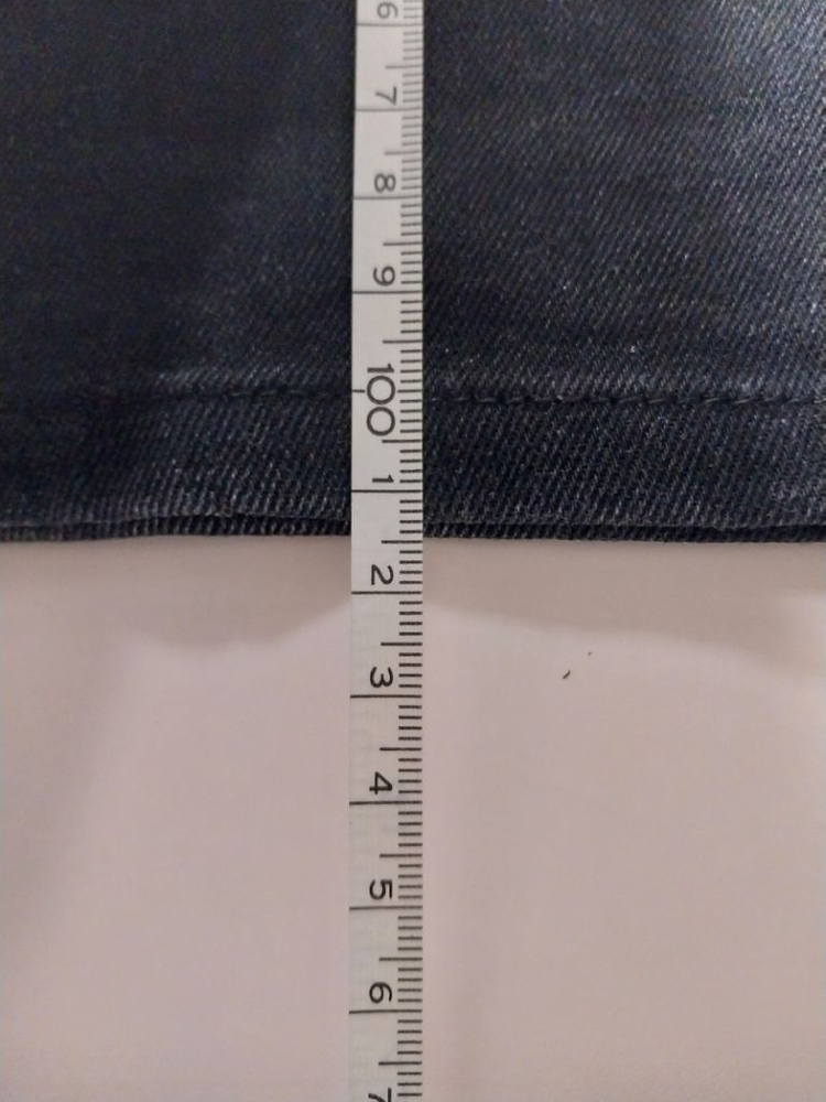 33)플랙진 가죽패치 블랙 BERLIN 스판 일자청바지--9