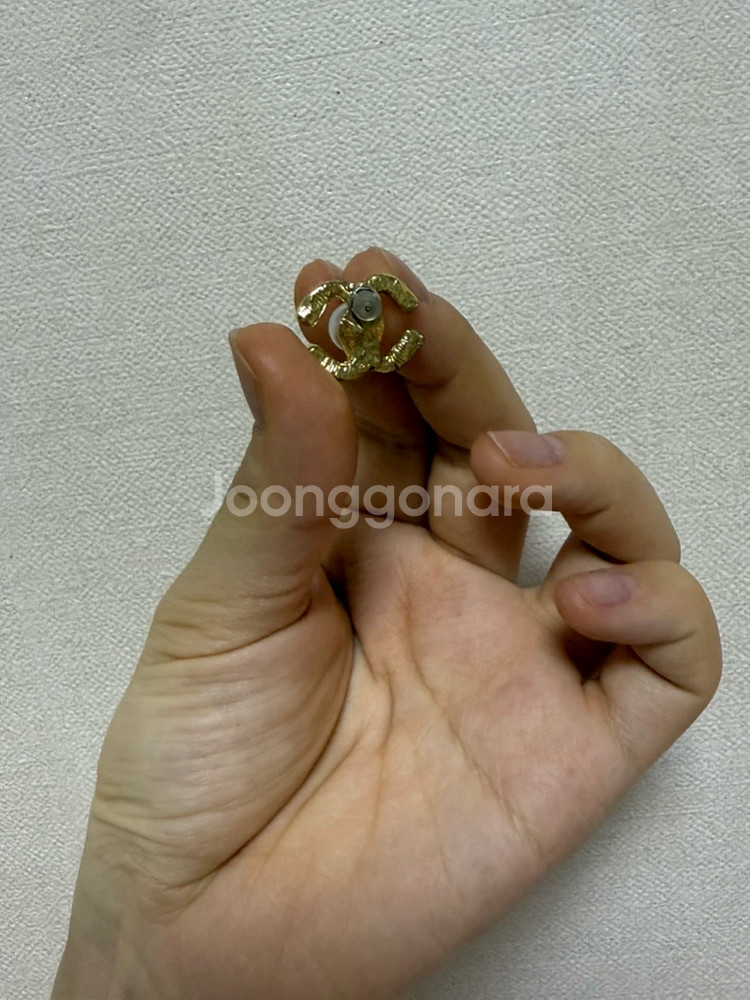 샤넬 진주 귀걸이--3