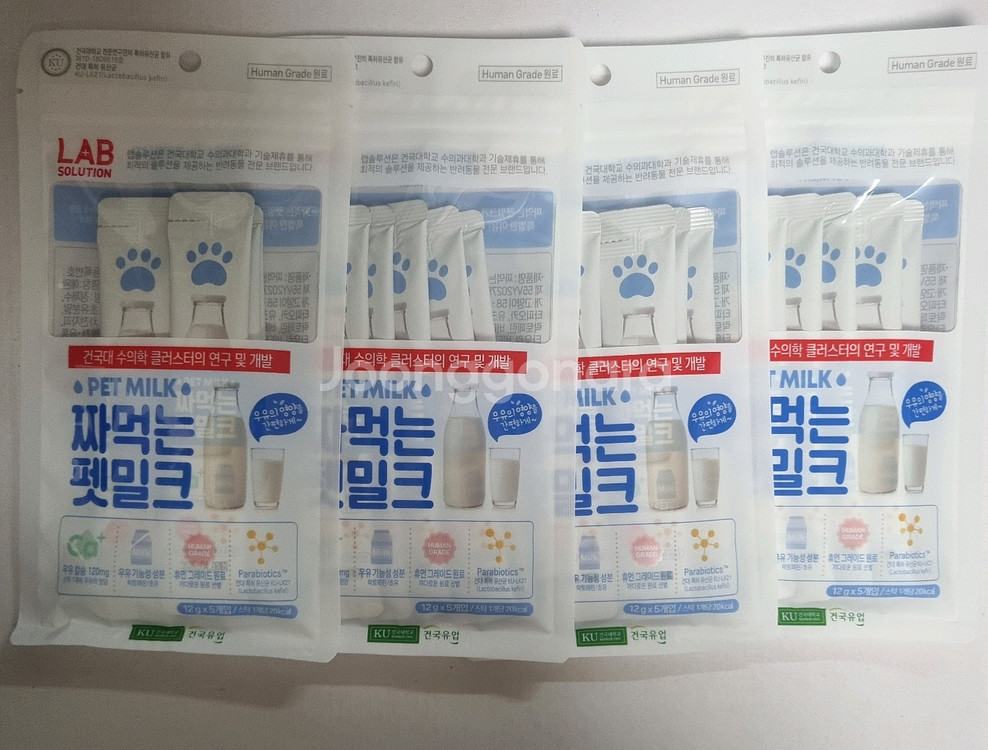 건국 짜먹는 펫밀크 12g 20입(4봉지)--1