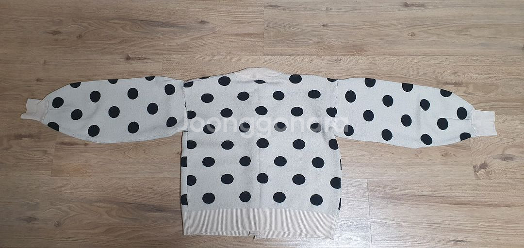 보세 여자 도트 카디건--6