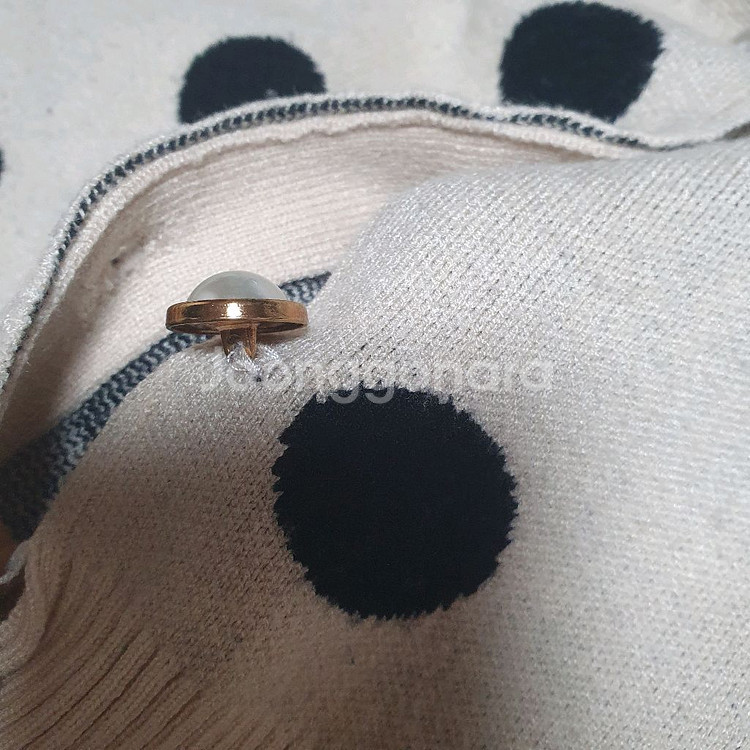 보세 여자 도트 카디건--8