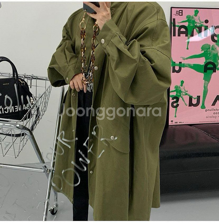 [미사용]여성 박시 언발 야상 자켓--1
