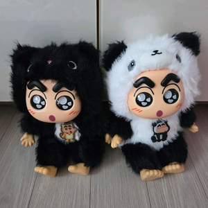 짱구 라부부 중형인형 22cm 2종, 키링 판다