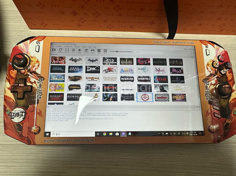 원엑스플레이어 5700u 귀멸의 칼날 커스텀 팝니다--7