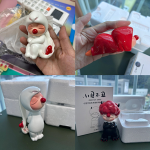 할인 일괄4개 카페숍 신혼 고급 수지피규어