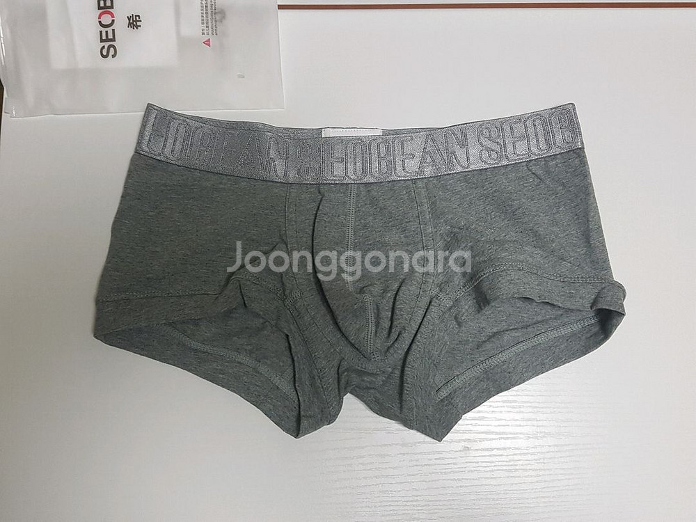 남자 면스판 그레이 드로즈팬티 M--0