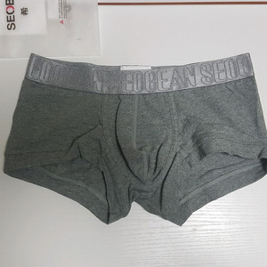 남자 면스판 그레이 드로즈팬티 M