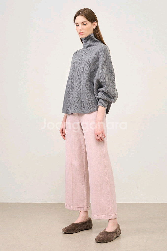 더캐시미어 핑크데님 새거--7