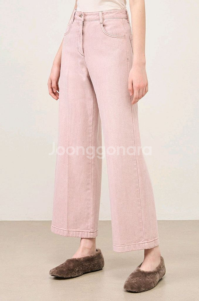 더캐시미어 핑크데님 새거--0