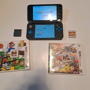 New 닌텐도 2ds xl + 게임칩4개 + 케이스,필