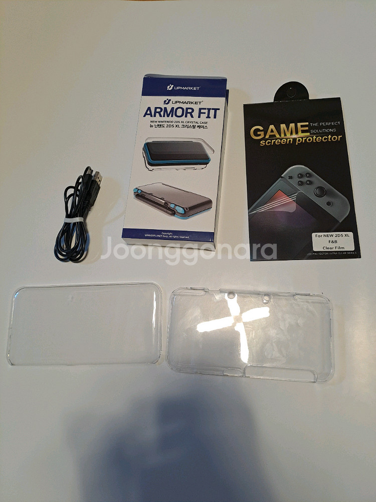 New 닌텐도 2ds xl + 게임칩4개 + 케이스,필--7