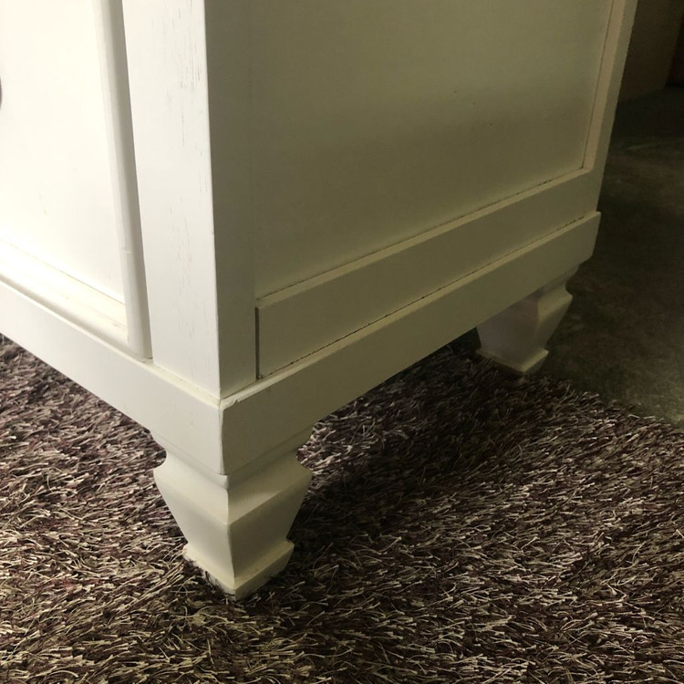 미라지가구 화이트 원목 5단 서랍장 이미지