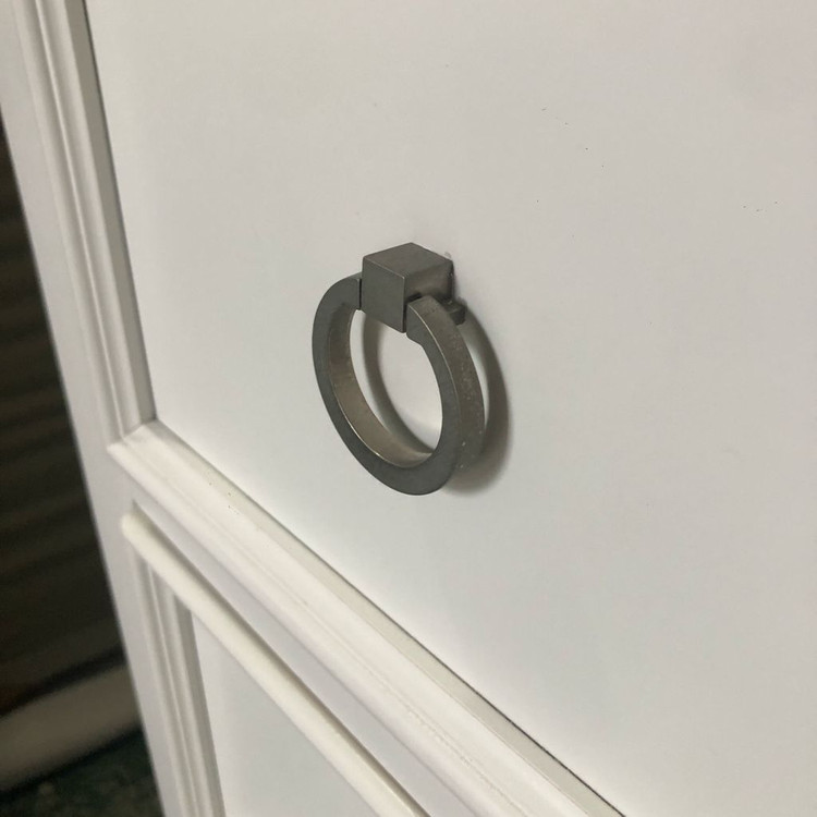 미라지가구 화이트 원목 5단 서랍장 이미지