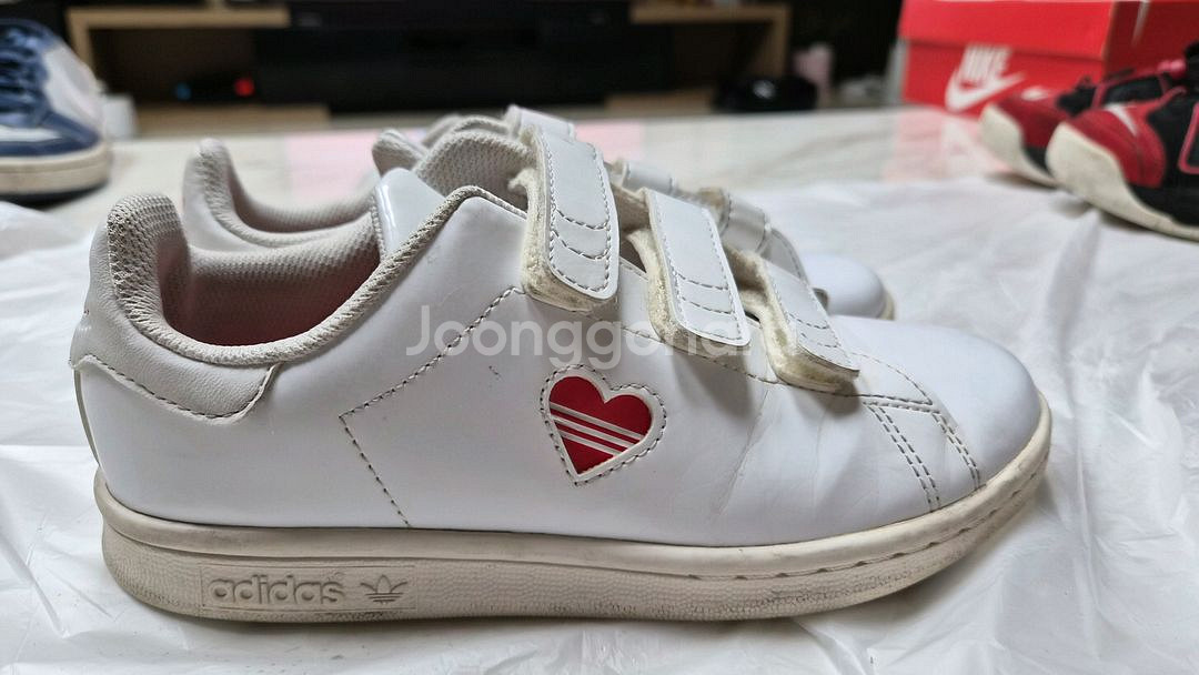 아디다스 스텐스미스 찍찍이 200 운동화--0