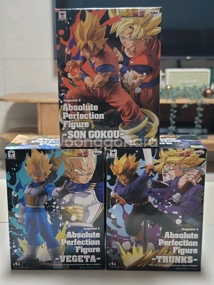 (미개봉) 드래곤볼Z 앱솔루트 퍼펙션 피규어 3종--0