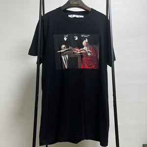 정품 S) 오프화이트 카라바조 애로우 반팔 티셔츠