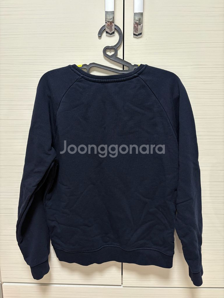 메종키츠네 네이비 폭스 패치 맨투맨 002 사이즈--4