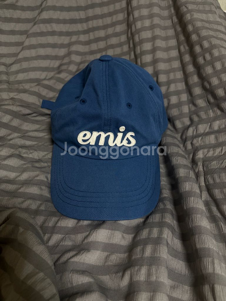 이미스 아플리케 볼캡 블루그린--1