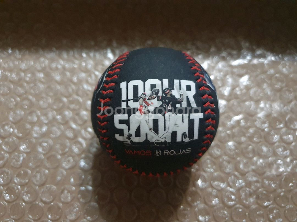 KBO 로하스 100홈런 500안타 기념구 포토볼--0
