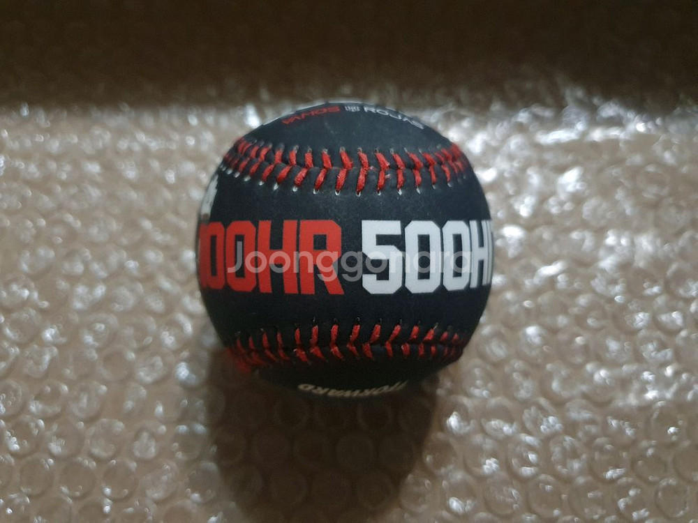 KBO 로하스 100홈런 500안타 기념구 포토볼--1