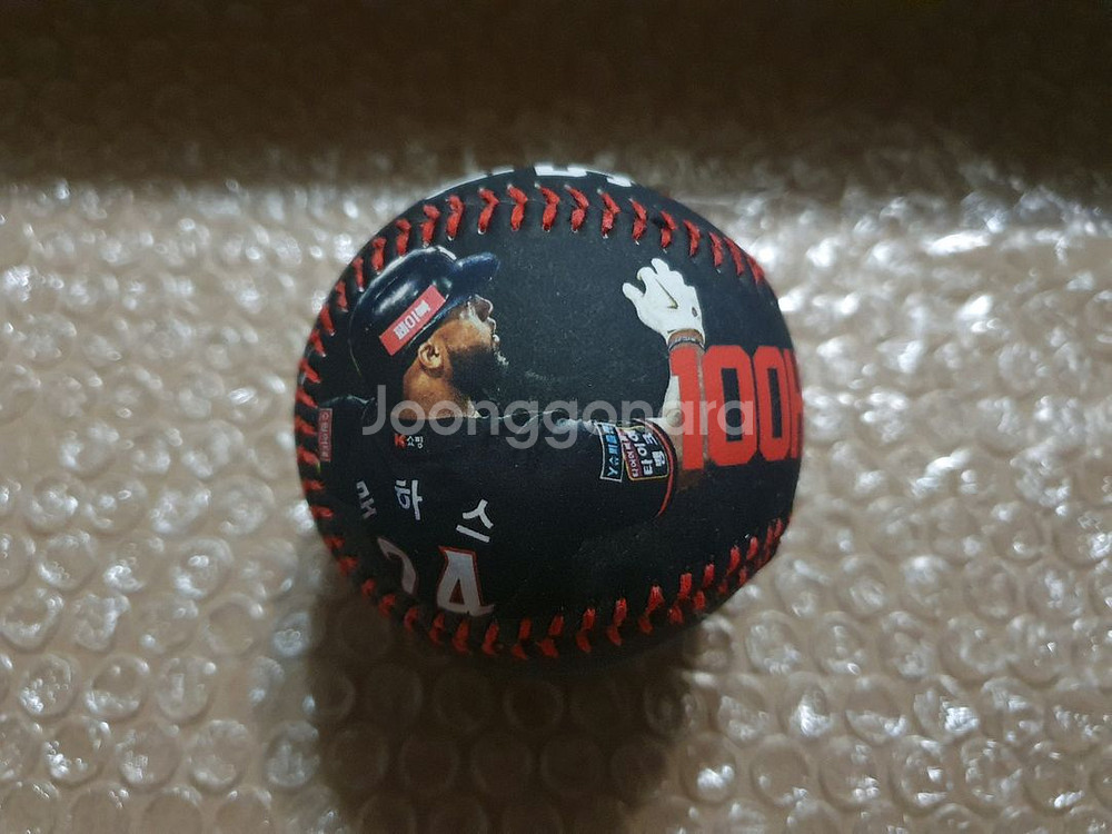 KBO 로하스 100홈런 500안타 기념구 포토볼--3