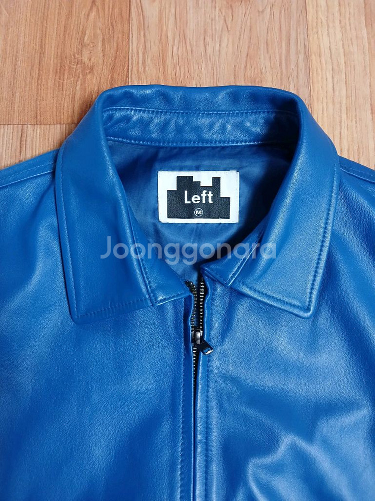 레프트(정품) 남성 양가죽 자켓 블루 M 95~100--2