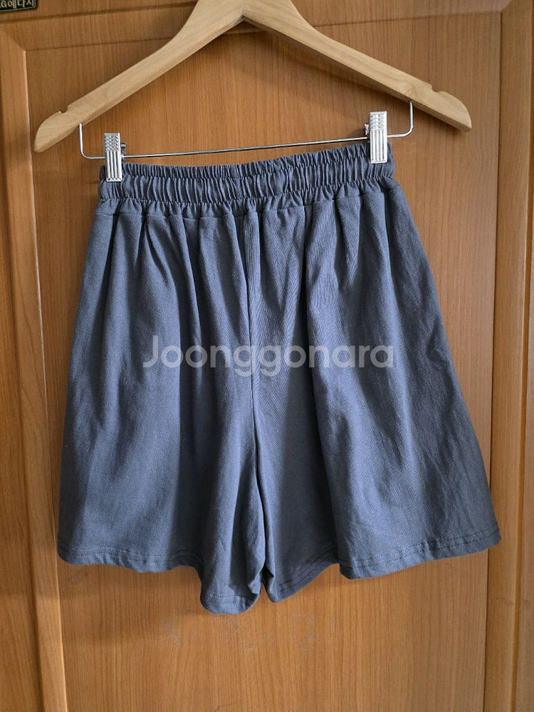 영문프린팅 루즈핏 반바지세트(남녀공용)--8