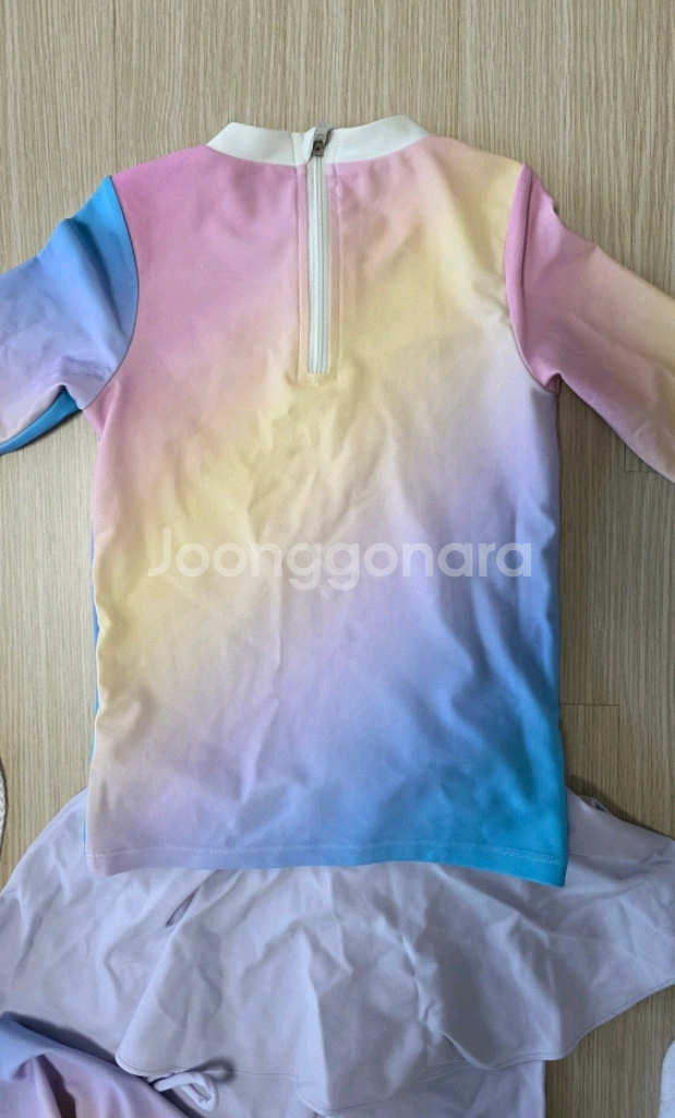 블루독 여아 래쉬가드(110사이즈,모자포함)--1