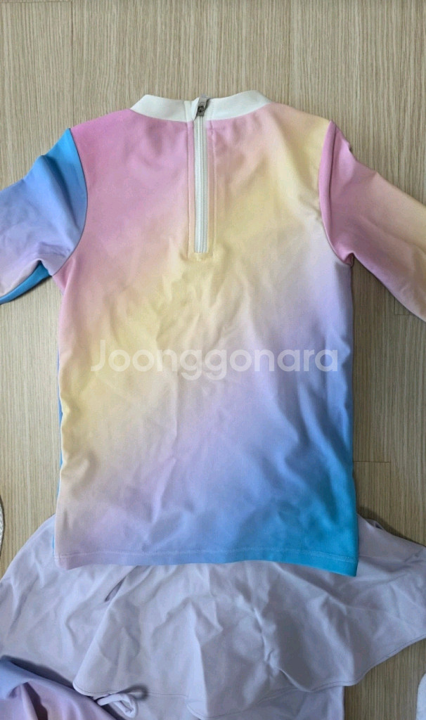 블루독 여아 래쉬가드(110사이즈,모자포함)--3